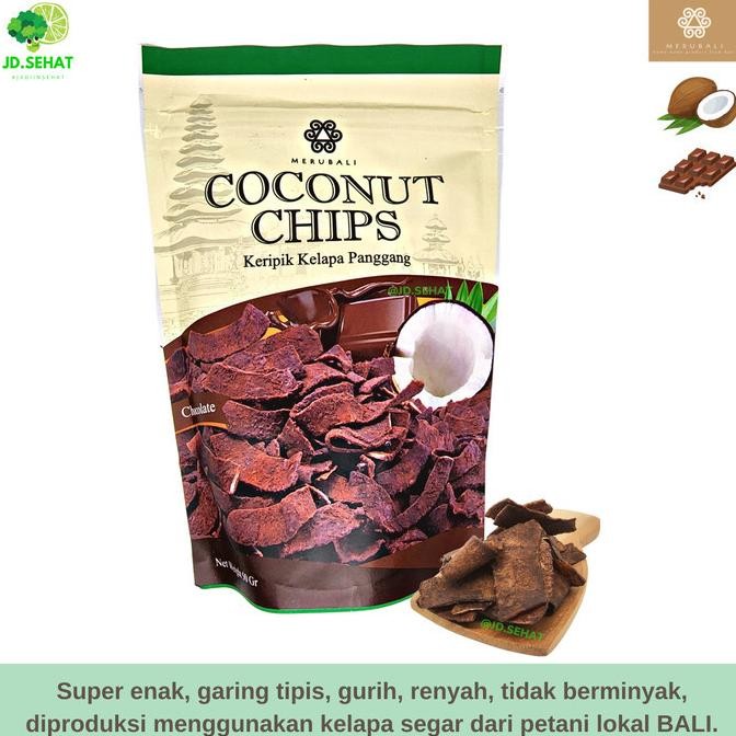 

MERUBALI Keripik Kelapa Panggang Coconut Chips Healthy Snack Chocolate aSt