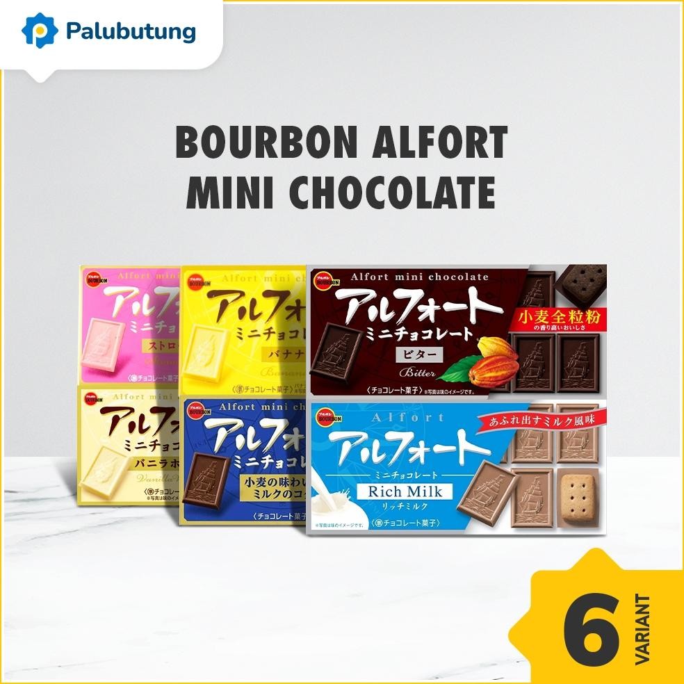 

PALUBUTUNG - Bourbon Alfort Mini Jepang 55gr - Biskuit Cokelat Jepang Bourbon Alfort Mini aSt