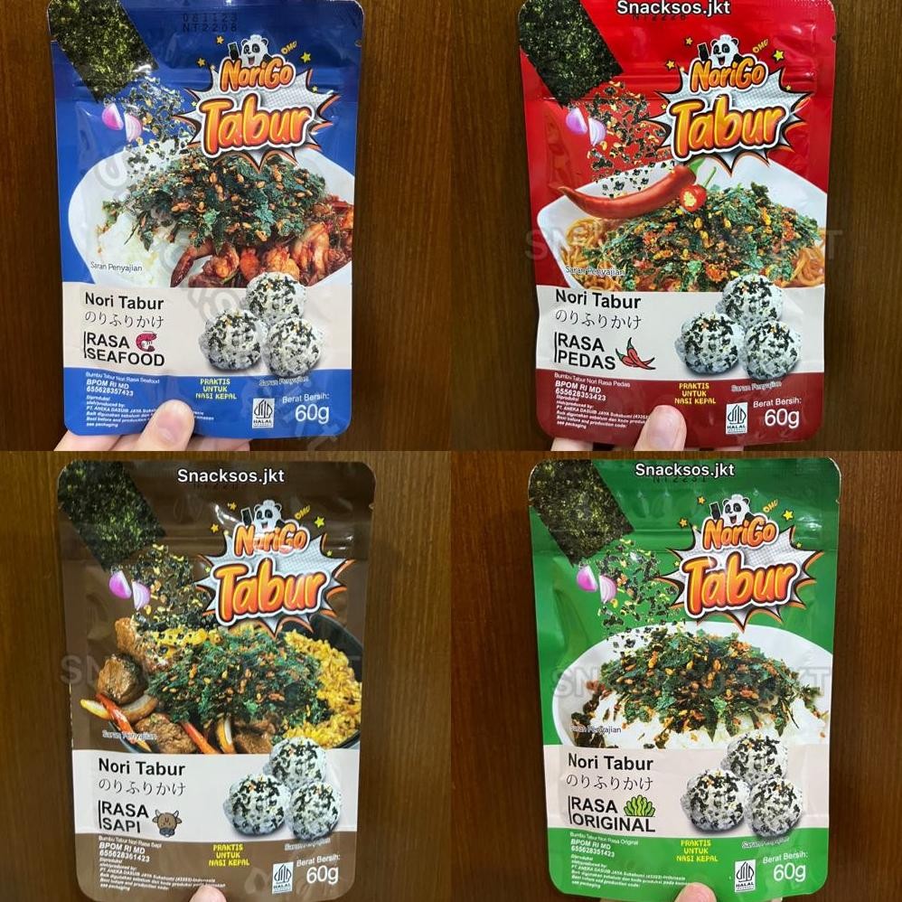 

NoriGo Tabur Rumput Laut Sprinkles Laver Seaweed Original / Sapi / Pedas Sprinkle Korea aSt
