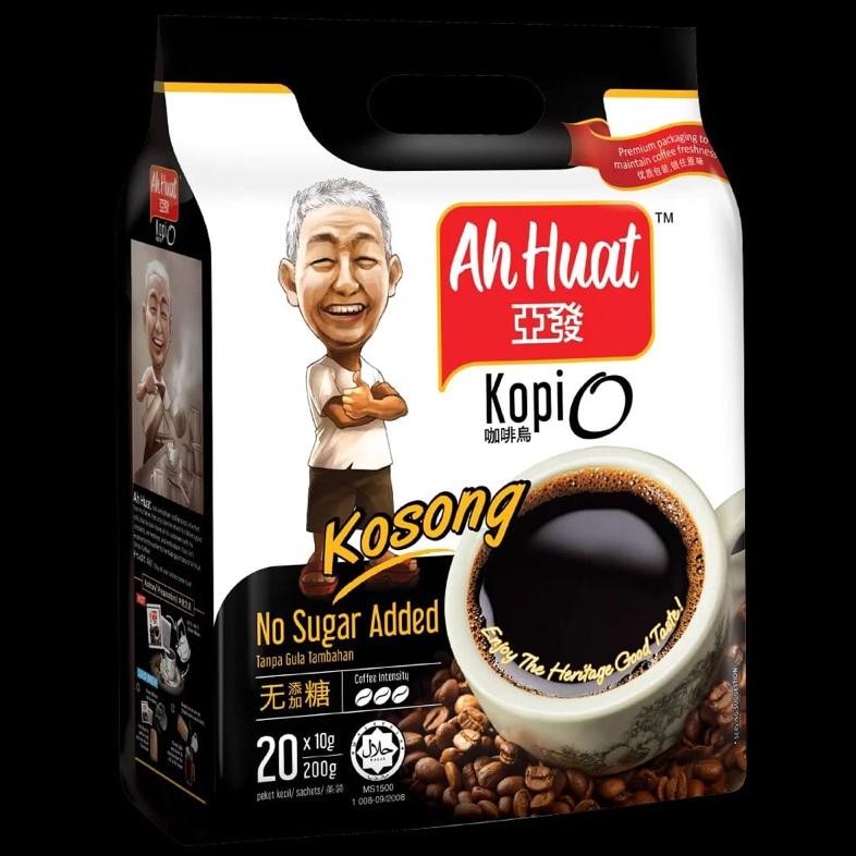 

Kopi Ah Huat White Coffee Smooth | gold medal | extra rich | Kopi O | hazelnut & cane sugar | Low Fat aSt