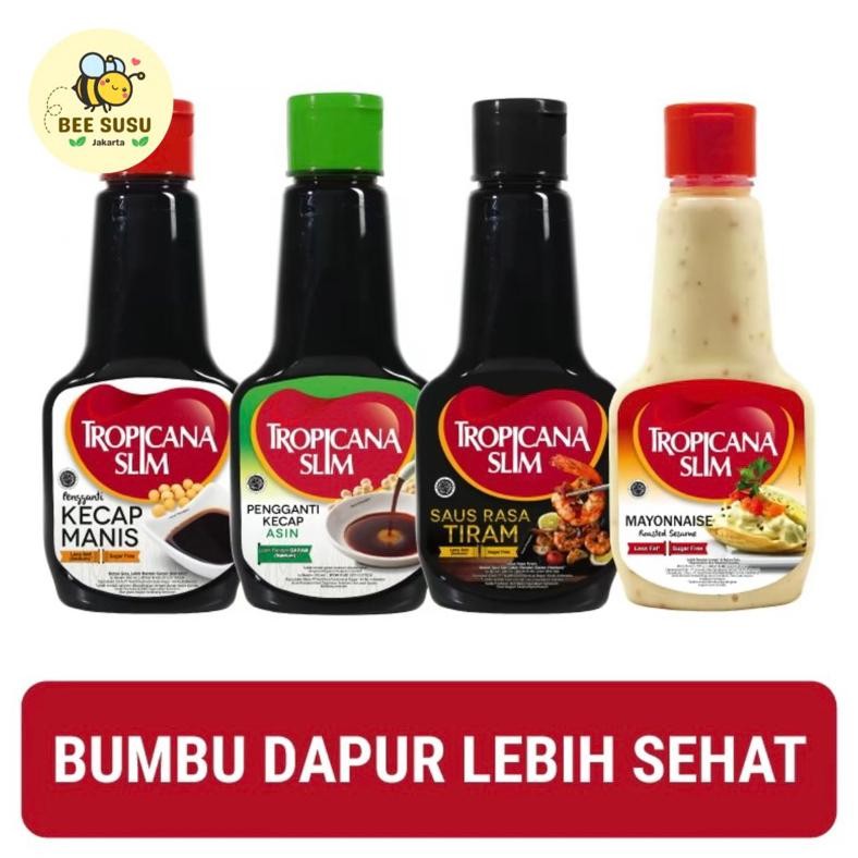 

Tropicana Slim Kecap Manis / Kecap Asin / Saus Tiram / Mayonnaise 200ml aSt