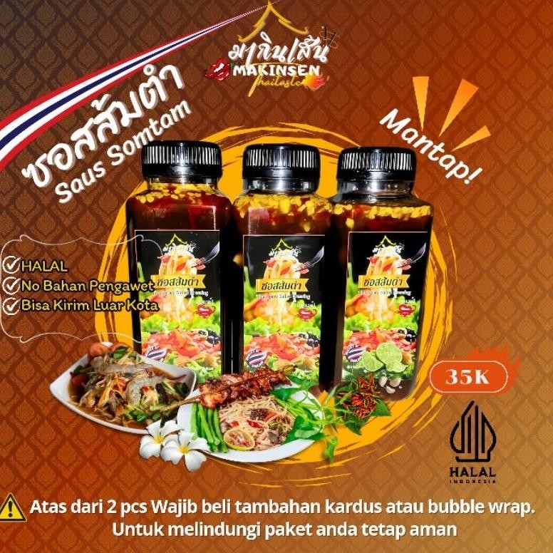 

/ SAUCE SOMTAM salad thailand authentic HALAL/Thailand Sauce/Thai Sauce/Saus Thailand/ aSt