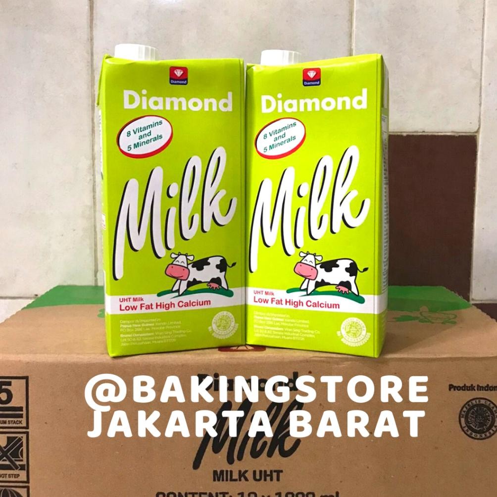 

[KARTON] Susu UHT Diamond Low Fat 1 Liter aSt