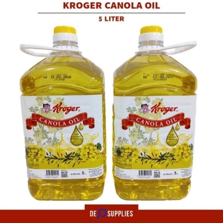 

Kroger Canola Oil 5L - Minyak Kanola Canola Tumis Panggang Singapore aSt