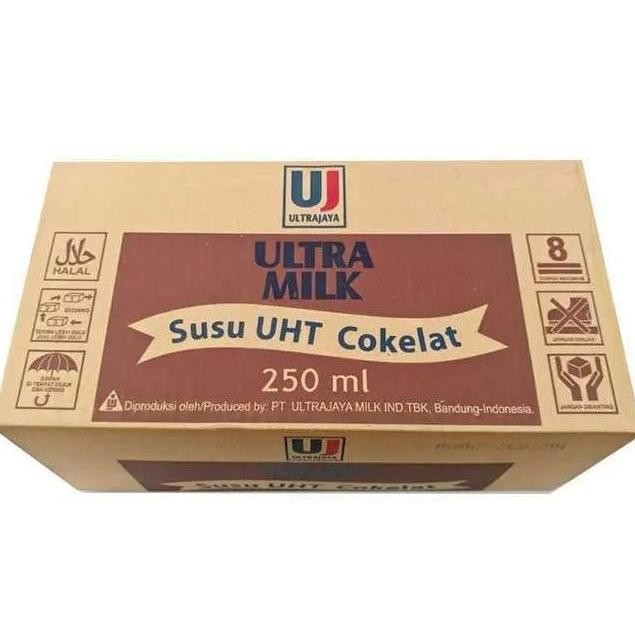 

Susu Ultra 250ml COKLAT 1 dus isi 24 aSt