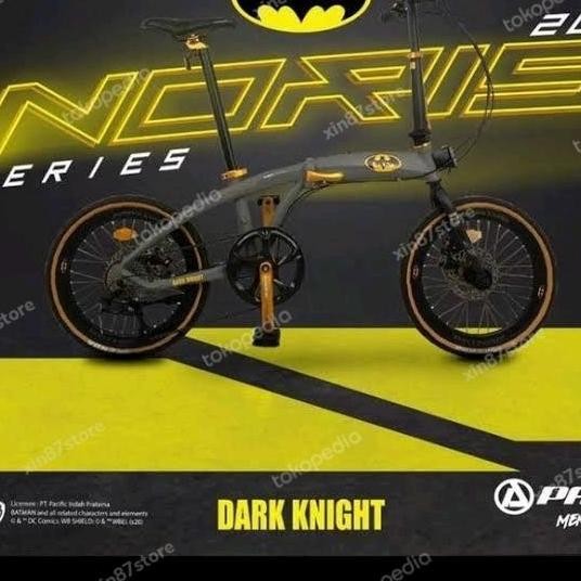 SEPEDA LIPAT 16 / 20 INCH PACIFIC NORIS BATMAN FRAME ALLOY REMAJA DEWASA