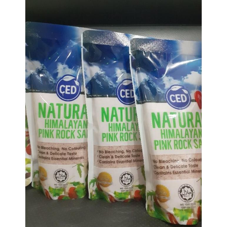 

himalayan pink salt 1 kg. garam himalaya logo halal aSt
