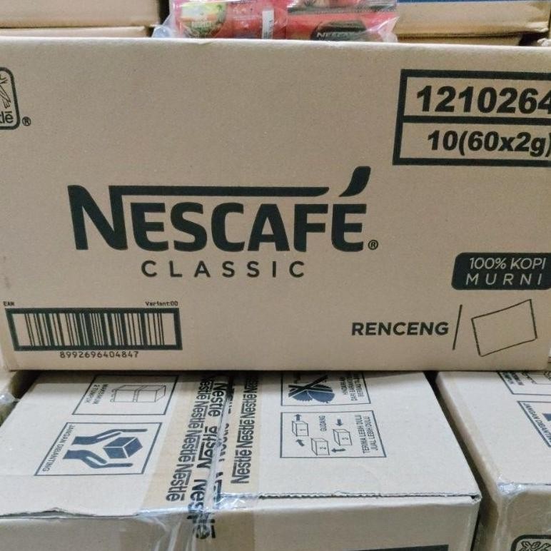 

kopi Nescafe classic sachet 2 gram (harga 1 dus isi 10 pack @ 60 sachet) aSt