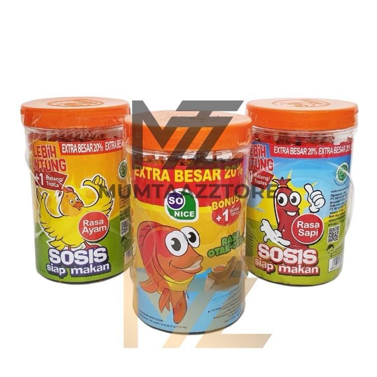 

MUMTAAZZTORE Snack Sosis Sonice So Nice Siap Makan | Sapi | Ayam | Otak-Otak aSt
