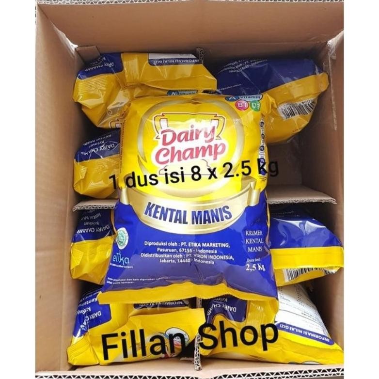 

Khusus Instant Susu Dairy Champ 2,5 Kg Dus Exp Terbaru aSt