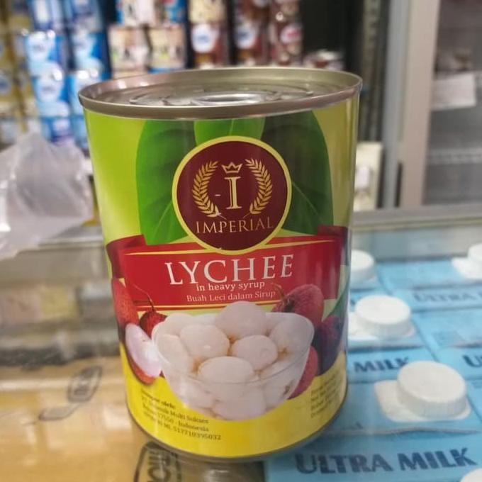 

IMPERIAL leci buah kaleng 565gr lychee syrup kualitas diatas MILI TTS aSt