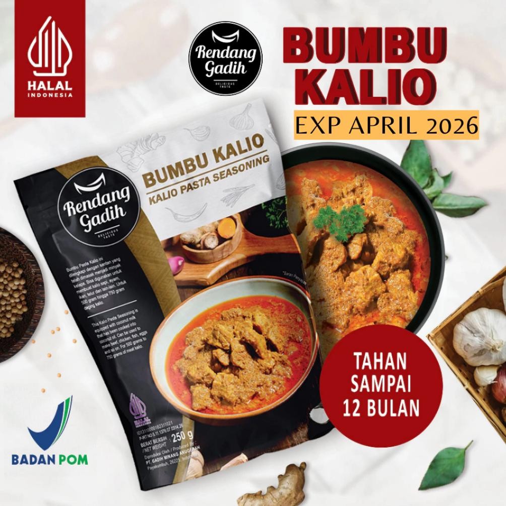 

Bumbu Kalio Instan Rendang Gadih 250 gram aSt