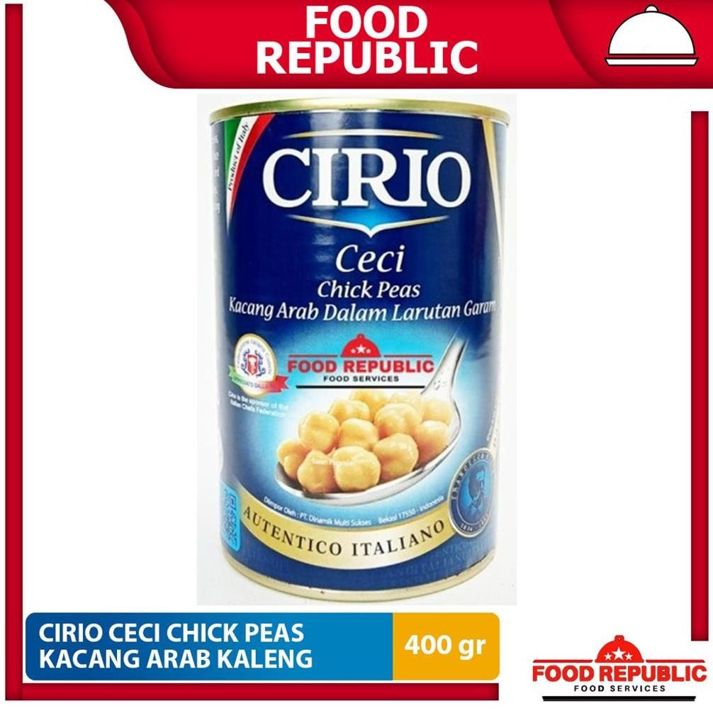 

CIRIO CECI CHICK PEAS 400 GR - KACANG ARAB DALAM LARUTAN GARAM KALENG aSt