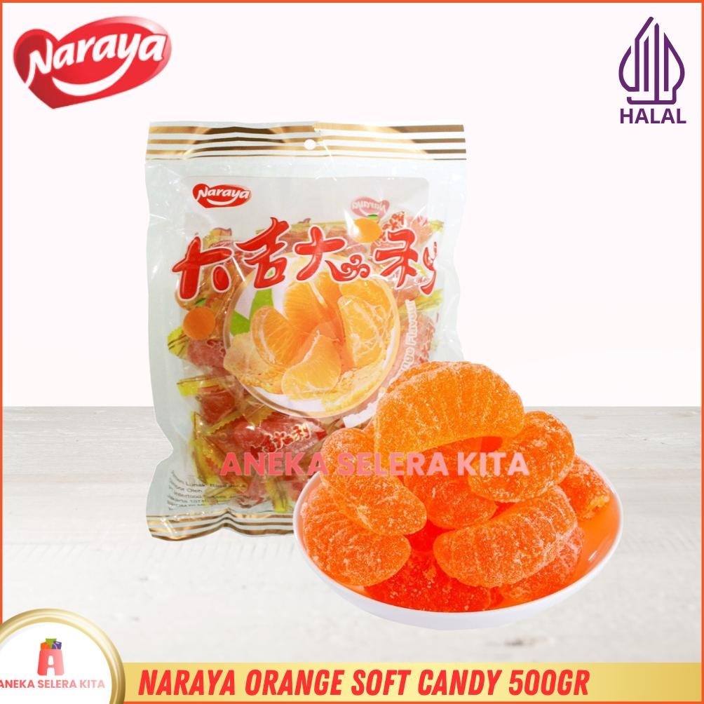

Naraya Orange Soft Candy / Permen Lunak Rasa Dan Bentuk Jeruk 500gr aSt