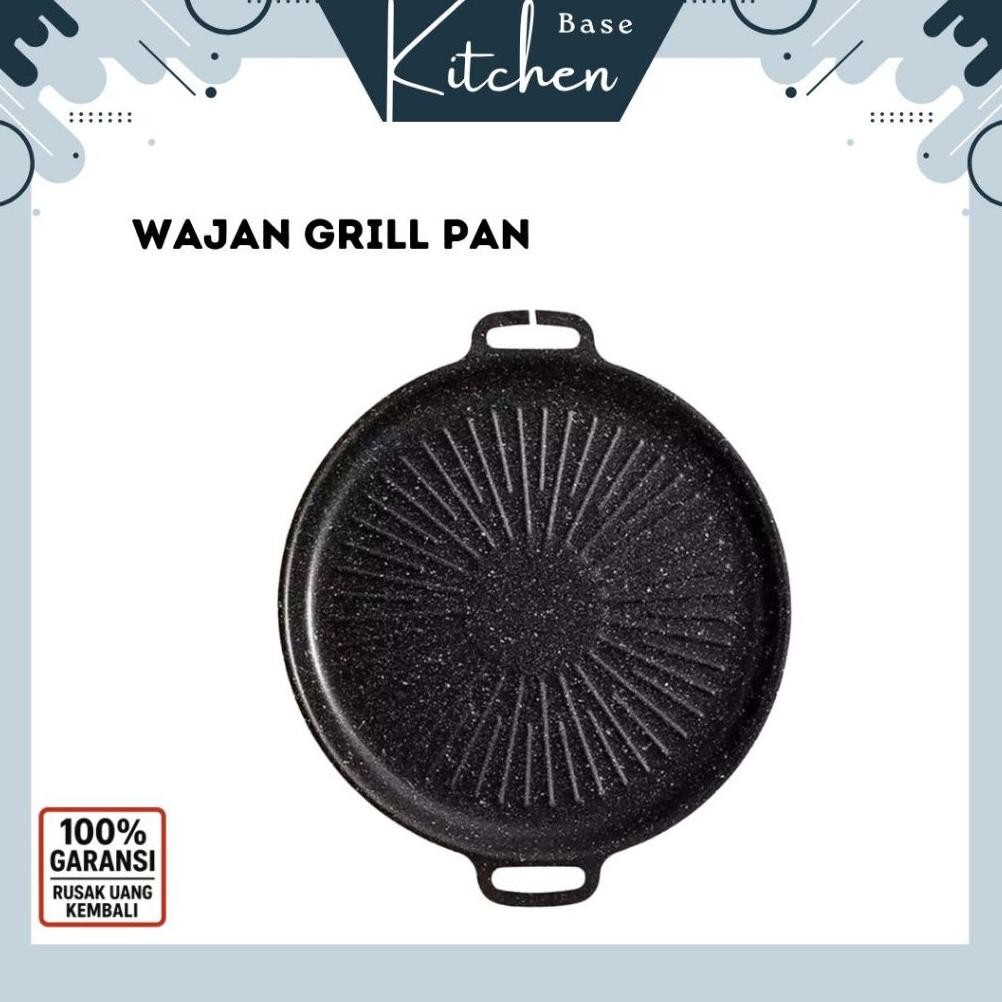 Wajan Grill Pan Anti Lengket Grill Pan BBQ Grill Pan Serbaguna Anti Lengket Grill Pan - KB