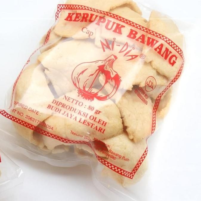 

#Paket Murah 10 Pcs# Kerupuk/Krupuk/Kripik Bawang Nidia 80 Gram