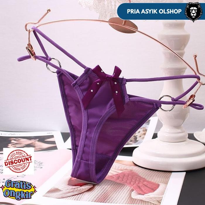 SEXY G STRING WANITA CELANA DALAM BERLUBANG BERTINGKAT RENDAH THONG C110 BY PRIA ASYIK OLSHOP