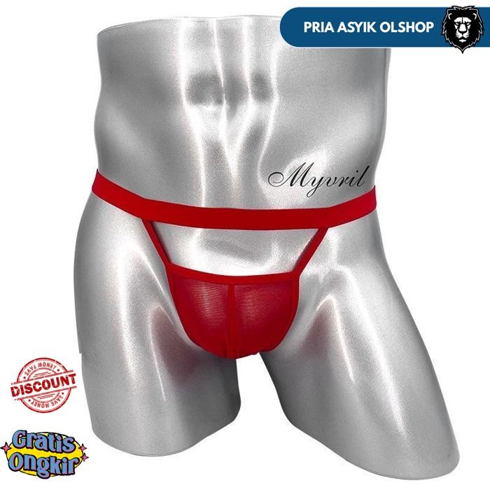 OPEN G STRING PRIA CD TRANSPARAN SEXY CELANA DALAM MINI THONG MEN'S Y058 BY PRIA ASYIK OLSHOP