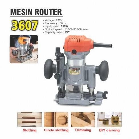 MELAYANI FAKTUR PAJAK Profil Router Aldo 3607 Hand Trimmer Tangan 1/4" Aldo