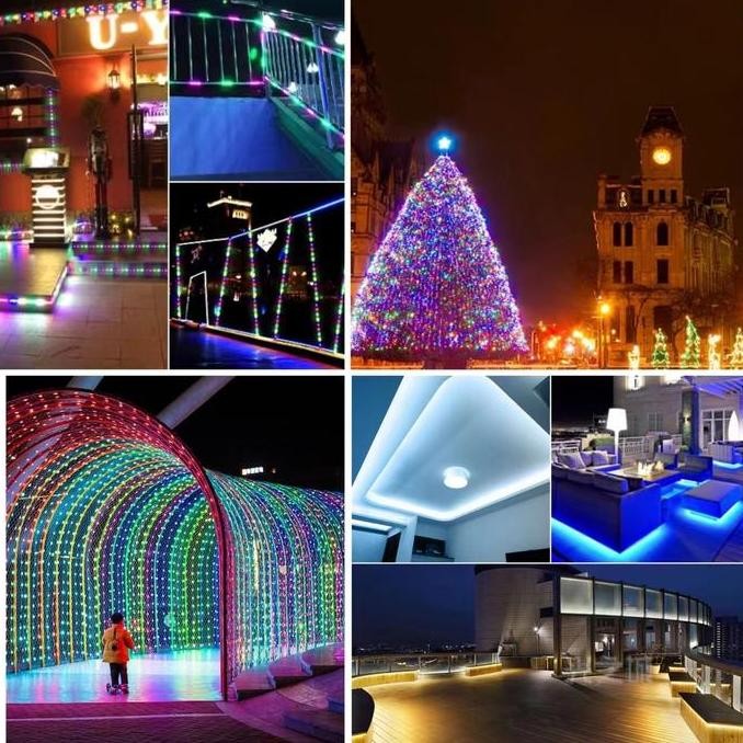 (Allthebest) (COD)Lampu LED Strip Hari Kemerdekaan 6 WarnaLampu Hias/Lampu hias bendara hari nasiona