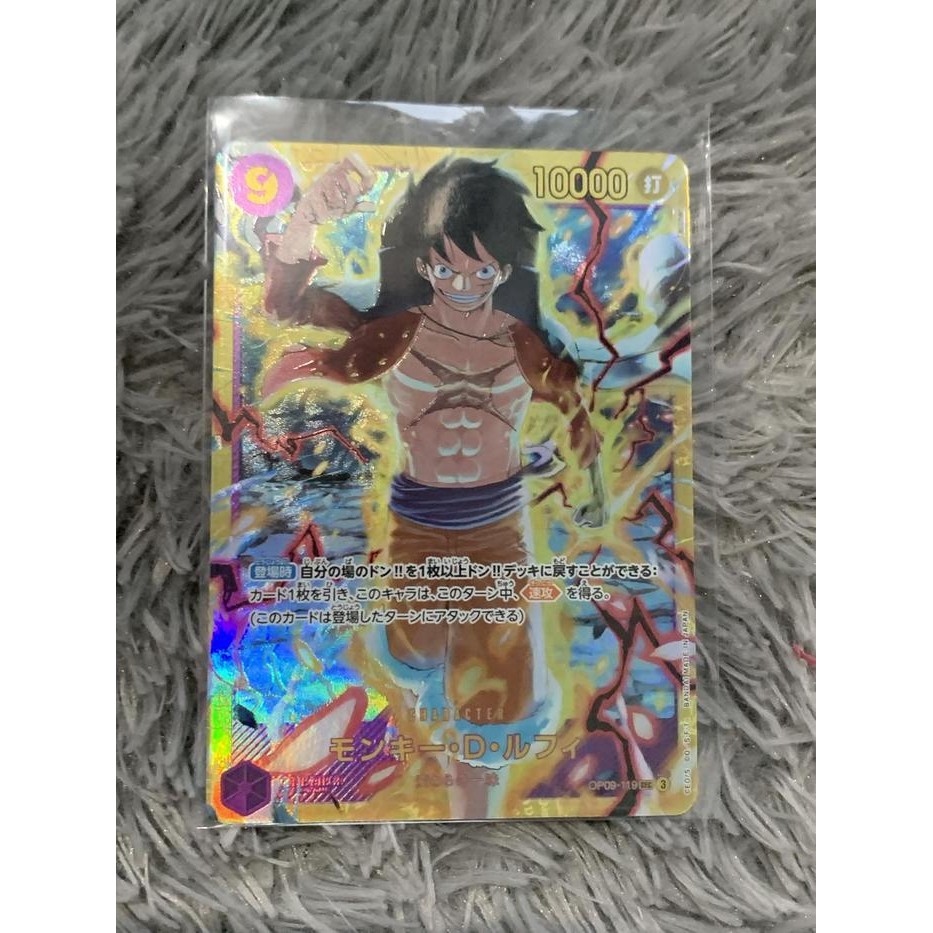 One Piece Tcg Japan Monkey D. Luffy Op09-119 Secret Rare (Sec)
