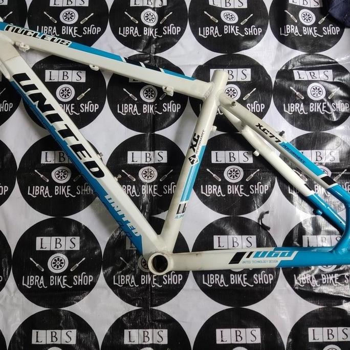 TERBARU - ONLY FRAME UNITED 26 NUCLEUS XC77 XC-77 BIRU PUTIH DISC BRAKE
