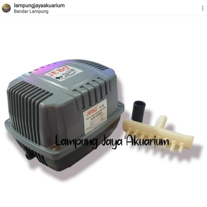 Jebo P30 -Hi Flow Diaphragm Air Pump - Aerator Kolam