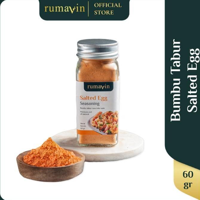 

DISKON! RUMAVIN BUMBU TABUR PREMIUM RASA SALTED EGG BOTOL 60GR TABURAN SNACK & MAKANAN