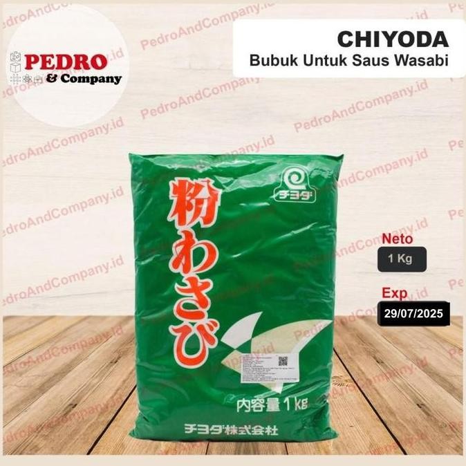 

DISKON! CHIYODA KONAWASABI 1KG BUBUK WASABI JEPANG CONDIMENT SUSHI