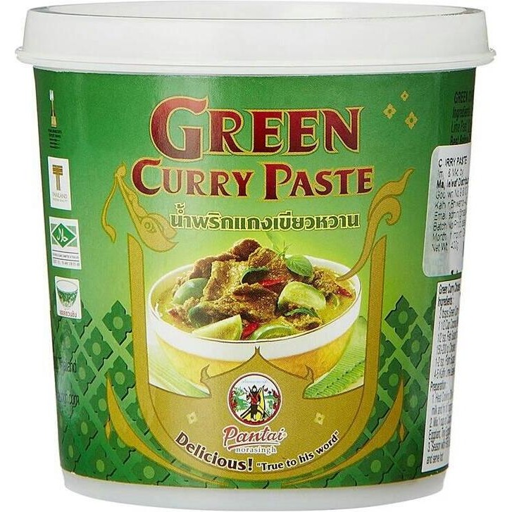 

DISKON! PANTAI THAI GREEN CURRY PASTE 400GR BUMBU KARI HIJAU THAILAND IMPORT
