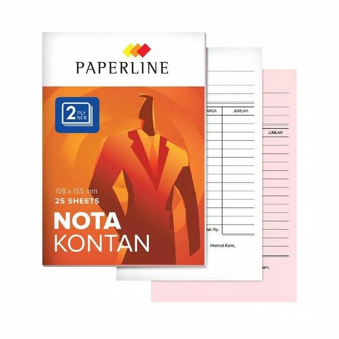 

DISKON! [PAK] NOTA KONTAN PAPERLINE K2 2 PLY | BUKU BON 2 RANGKAP ISI 10 BUKU
