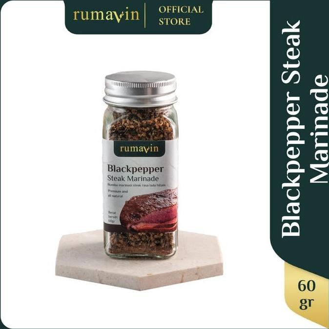

DISKON! RUMAVIN BLACKPEPPER STEAK MARINADE 60GR BUMBU MARINASI STEAK LADA HITAM PREMIUM