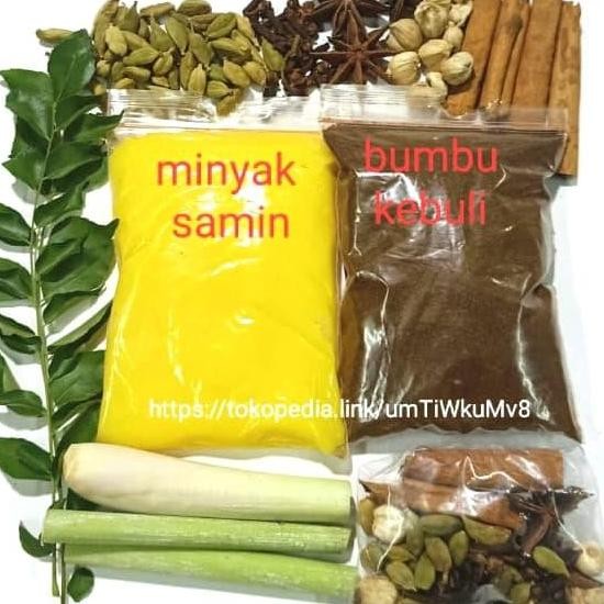 

DISKON! BUMBU NASI KEBULI ARAB 500GR UNTUK 5 LITER BERAS BASMATI