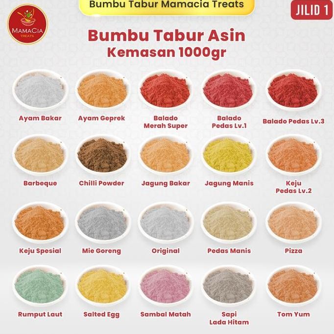 

DISKON! BUMBU TABUR PREMIUM 1KG BUBUK TABUR SNACK KERIPIK KENTANG LIDI AYAM MAKARONI JAMUR