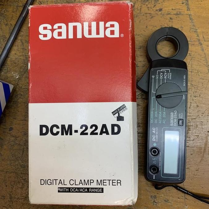 Sanwa Dcm-22Ad Digital Clamp Meter Tang Amper Ac/Dc 200A Japan Ori