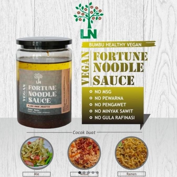 

DISKON! PREMIUM VEGAN FORTUNE NOODLE SAUCE 250G - BUMBU MIE INSTAN VEGAN SEHAT