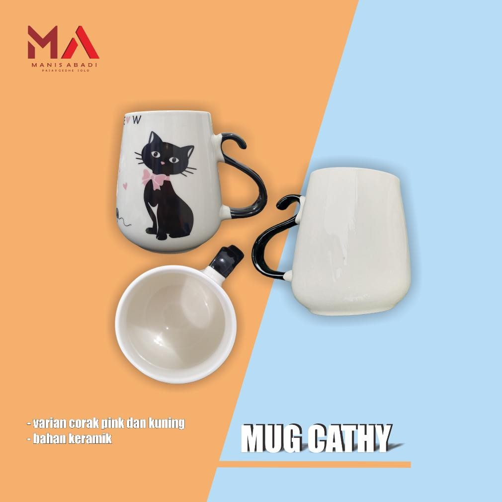 Mug Kucing Keramik | Mug Kucing Lucu | Gelas Mug Kucing Unik