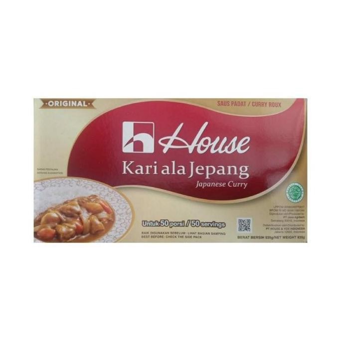 

DISKON! HOUSE KARI ALA JEPANG HALAL 935G - SAUS PADAT CURRY ROUX HALAL