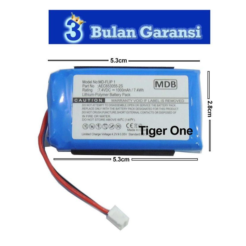 MDB Baterai Speaker JBL Flip 1 AEC653055-2S