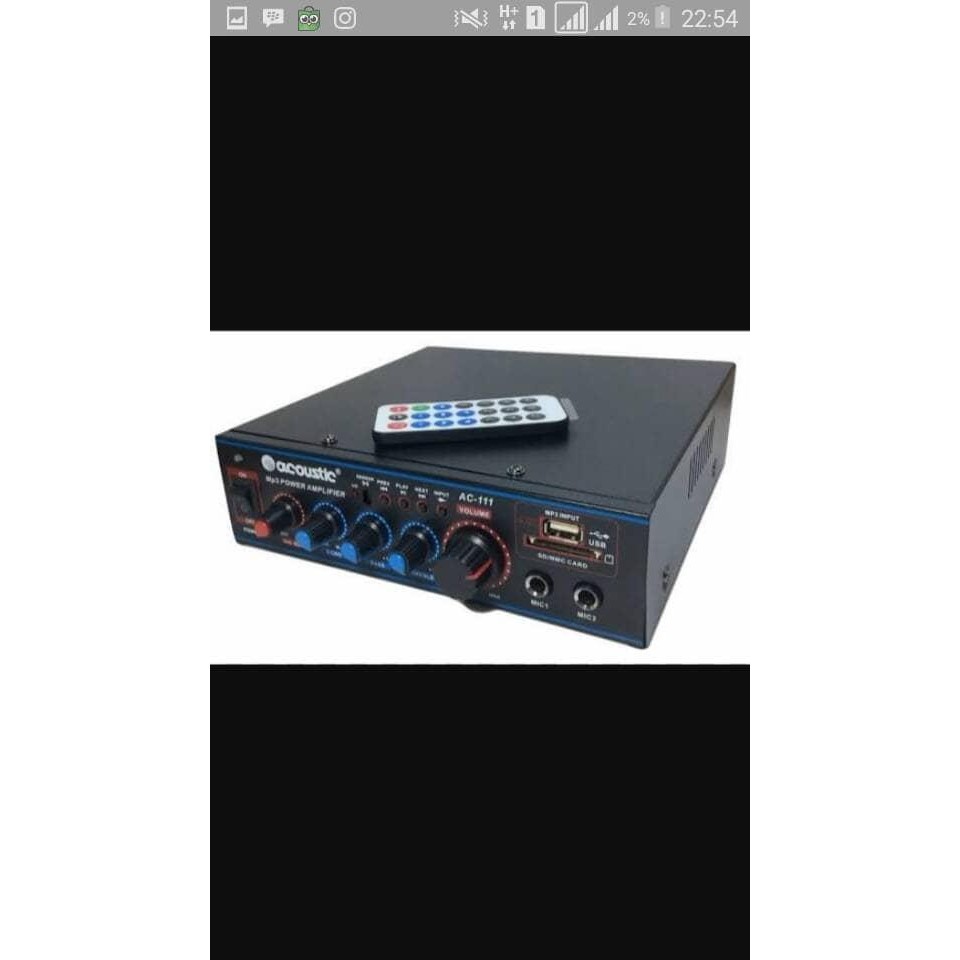 AMPLIFIER ACUSTIC AC-111 USB,RADIO KARAOKE AC/DC