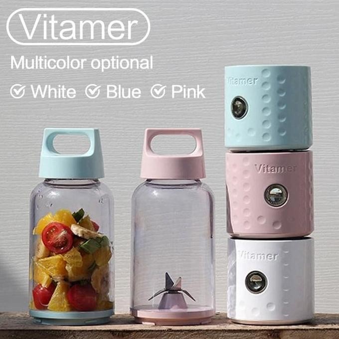 TERMURAH - Vitamer Juicer 500ml Blender Portable Premium Blender Juice Mini USB 4 Mata Juicer
