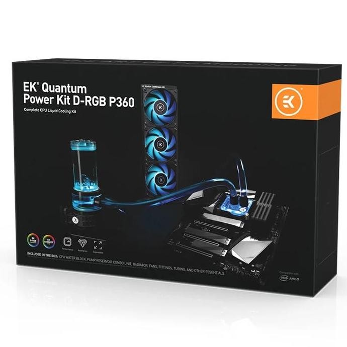 EKWB EK-Quantum Power Kit D-RGB P360 - CPU Liquid Water Cooler