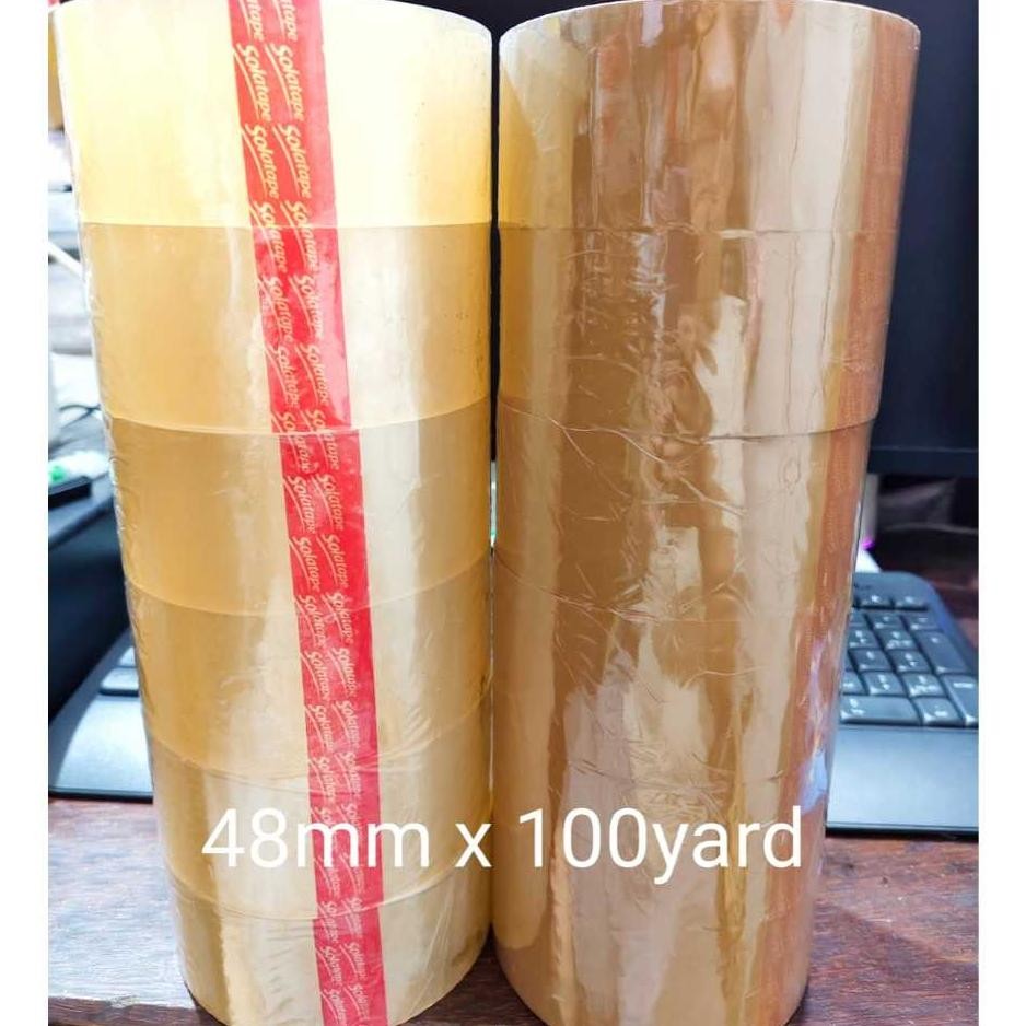 

Plakban Lakban Solatape 48X100 Yard 1 Slop Isi 6