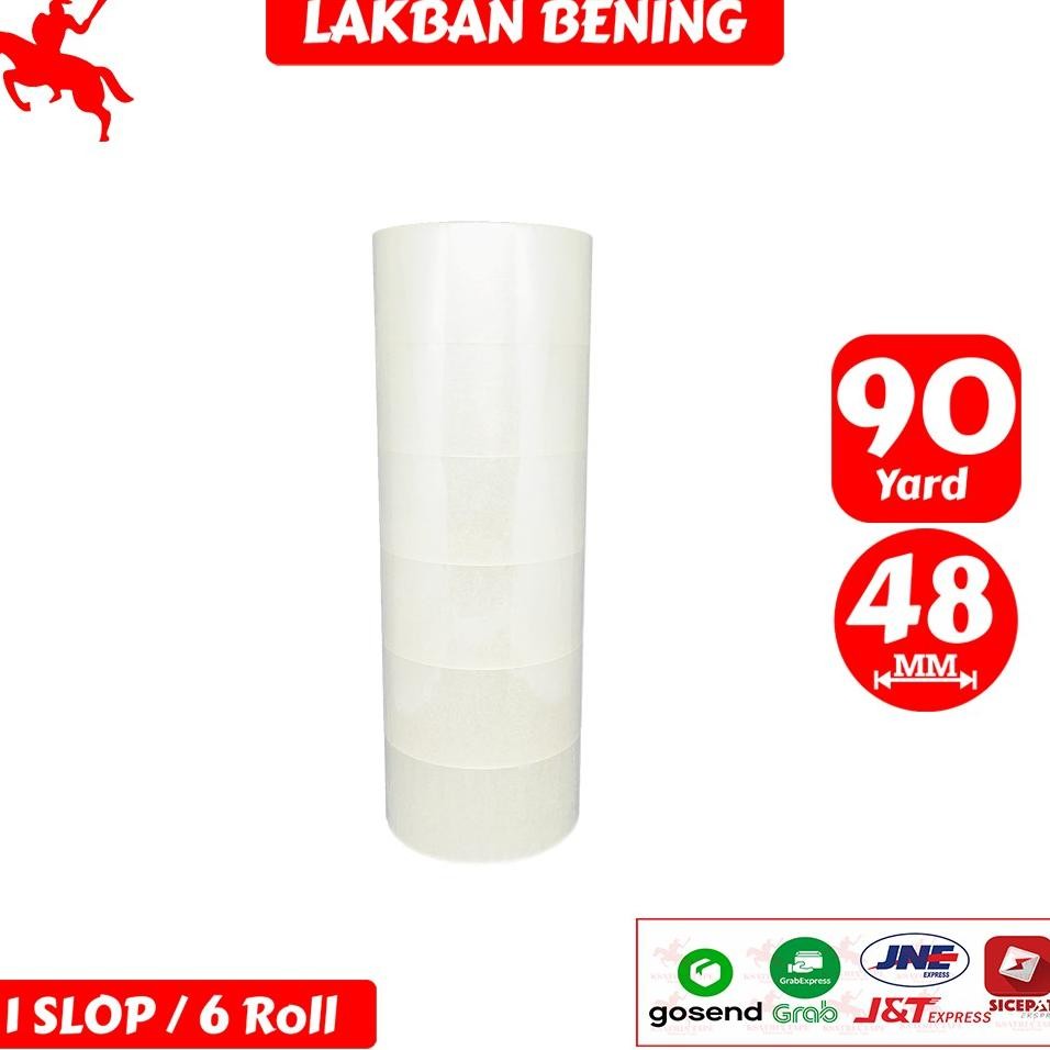 

Lakban Opp Tape Lakban Bening Ksatria Tape 90 Yard 1 Slop