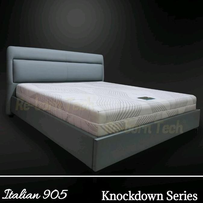 Re-Born Tech Dipan Headboard Knockodwn Tempat Tidur Premium Modern Italian 905