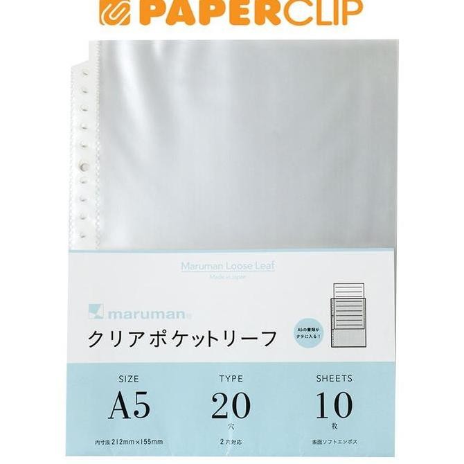 

CLEAR POCKET FILE NOTE A5 MARU