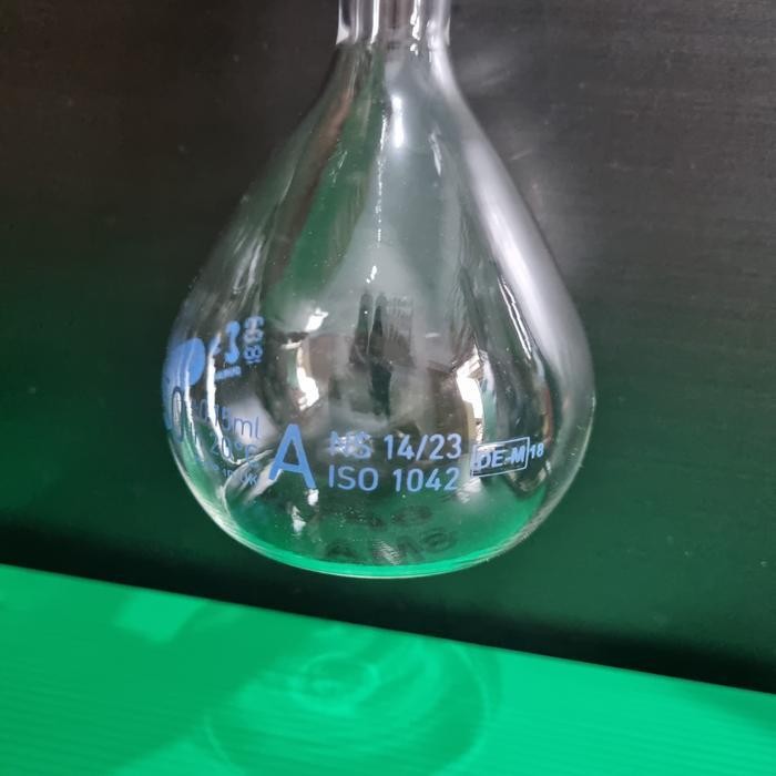 Labu Ukur 250 Ml Labu Takar Duran/Volumetric Flask With Stopper Duran Original Dan Terpercaya