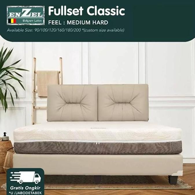 Full Set Kasur Latex Enzel Classic Uk 120X200