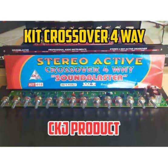 kit crossover 4 way aktif CKJ 418 Soundblaster