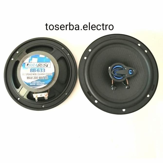 Speaker Coaxial 3way Brabus 6,5in audio mobil 6,5 inch